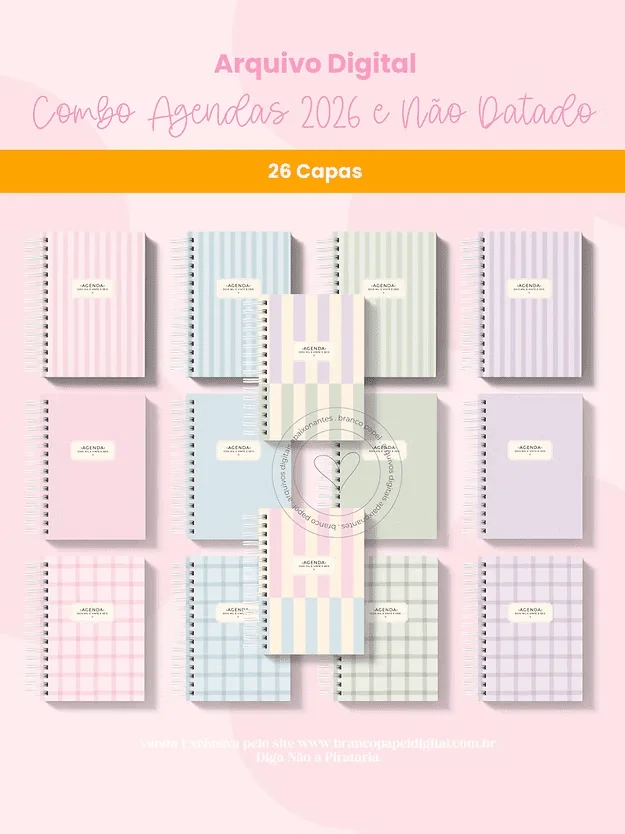 Combo Agendas 2026 (Branco Papel) - Imagem 2