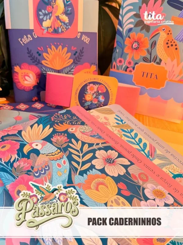 Pássaros – Pack Caderninhos A5 (Tita) - Imagem 6