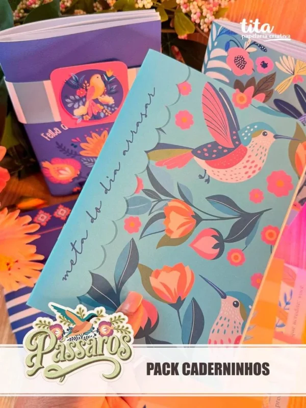 Pássaros – Pack Caderninhos A5 (Tita) - Imagem 2