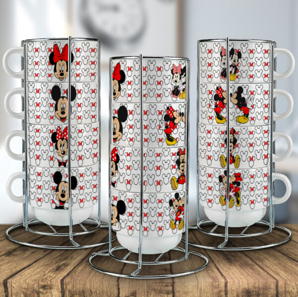 Estampas Torre Xícaras – Mickey e Minnie - Imagem 3