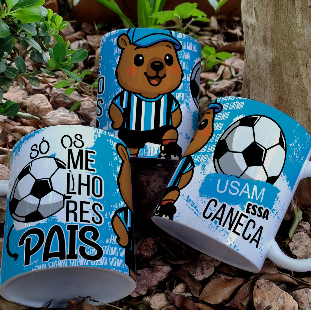 Estampas canecas Futebol Times Capivara Pais - Imagem 12