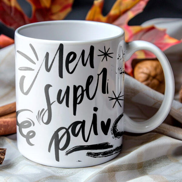 Estampas canecas Dia dos Pais Lettering
