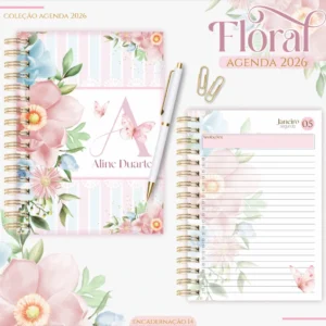 Kit Agendas 2026 – Floral Candy (Lina)