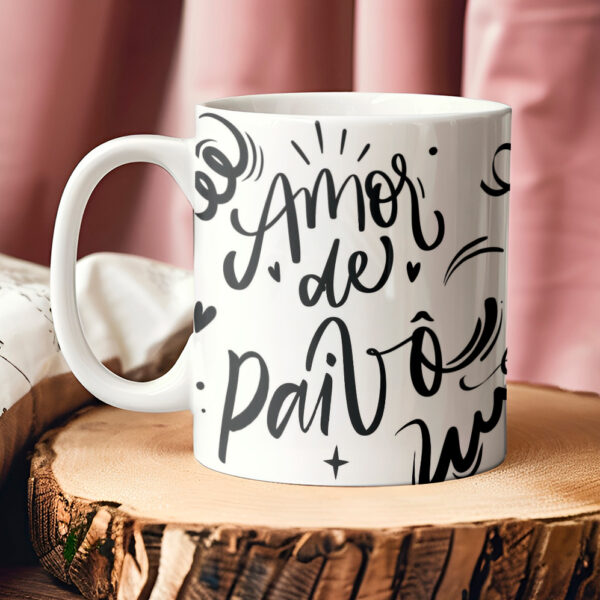 Estampas canecas Dia dos Pais Lettering - Imagem 2