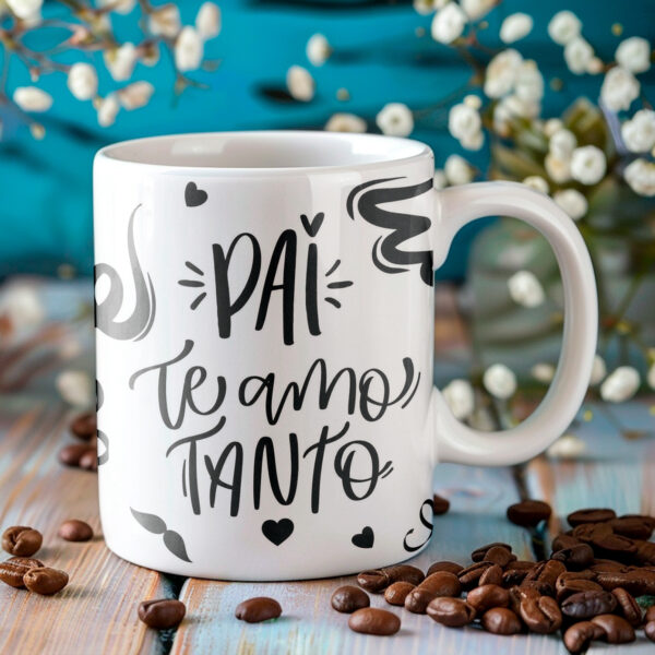 Estampas canecas Dia dos Pais Lettering - Imagem 6