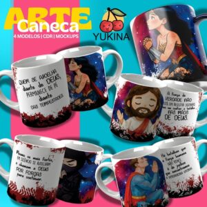 Estampas para canecas Força Que Vem do Alto