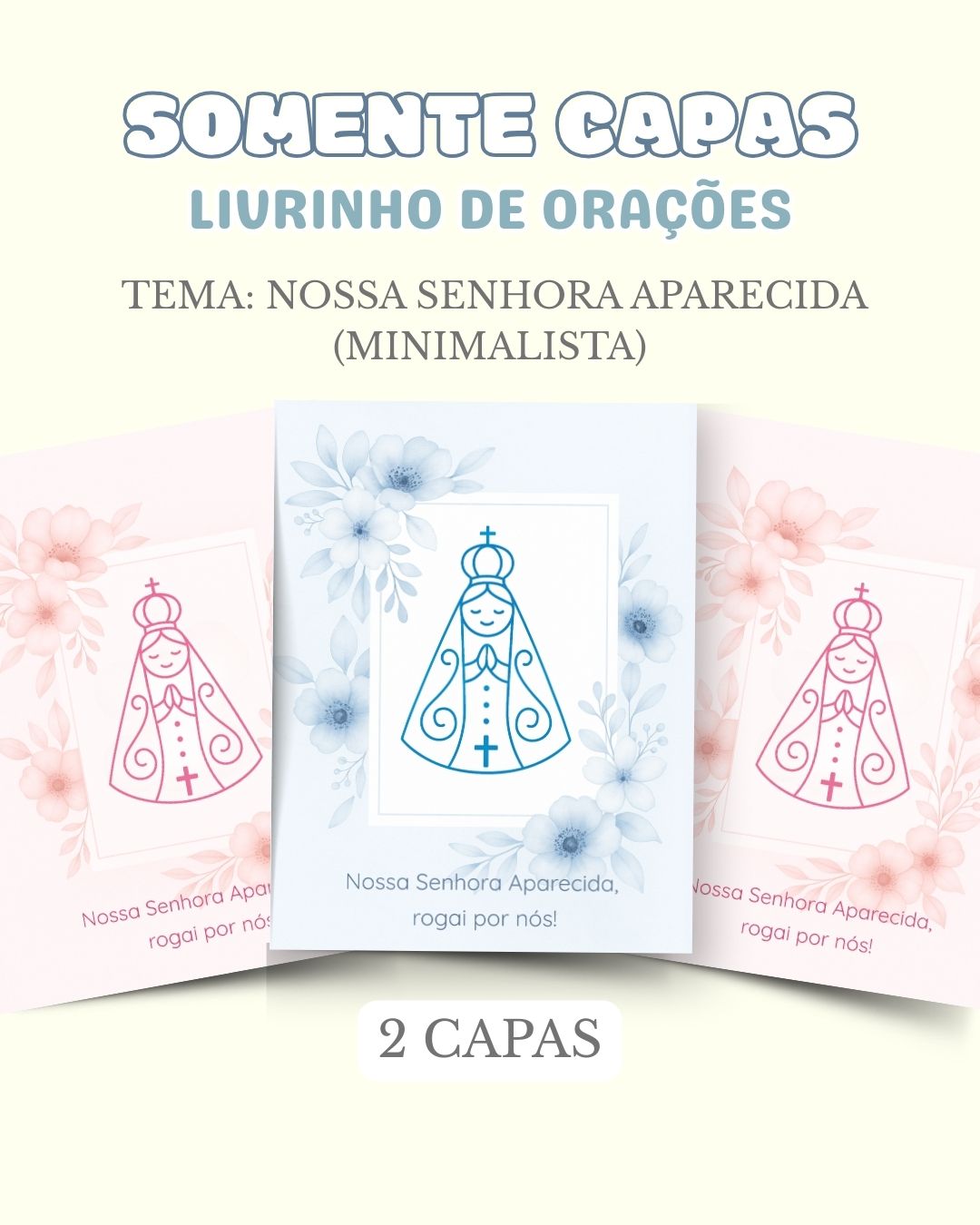 Nossa Senhora Aparecida Minimalista – Capa Livrinho de Orações