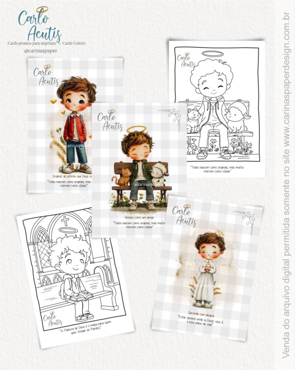 Cards A6 Carlo Acutis (Carinas Paper) - Imagem 3