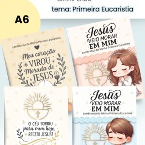 Primeira Eucaristia – Capa Livrinho de Orações