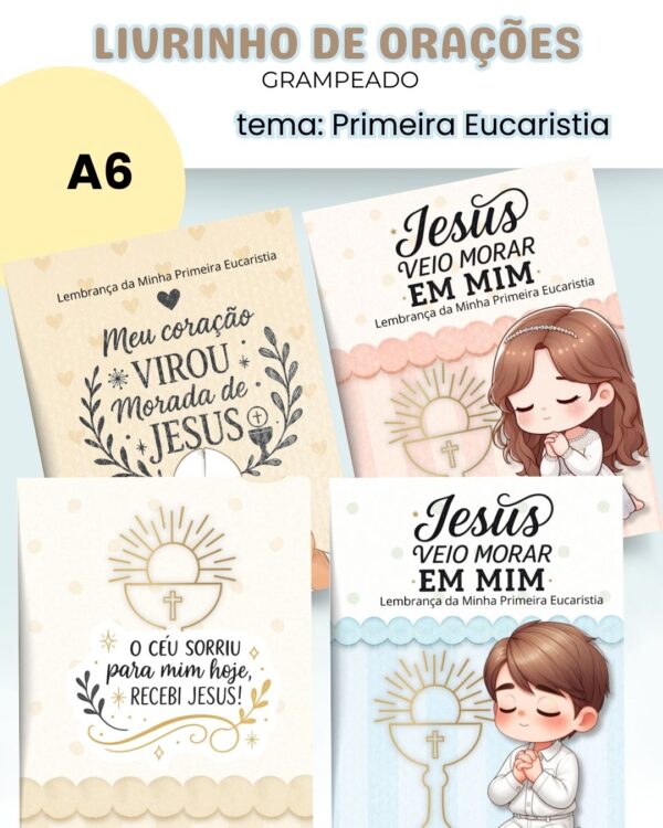 Primeira Eucaristia – Capa Livrinho de Orações