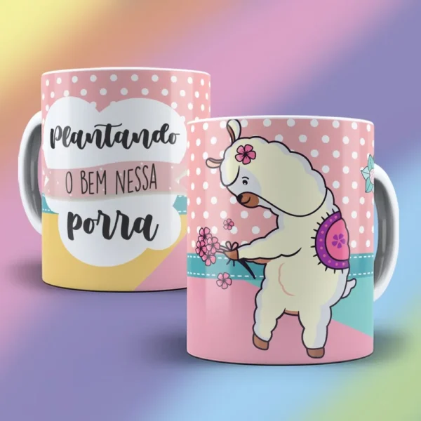 Lhama Irritada – Estampas Canecas - Imagem 2