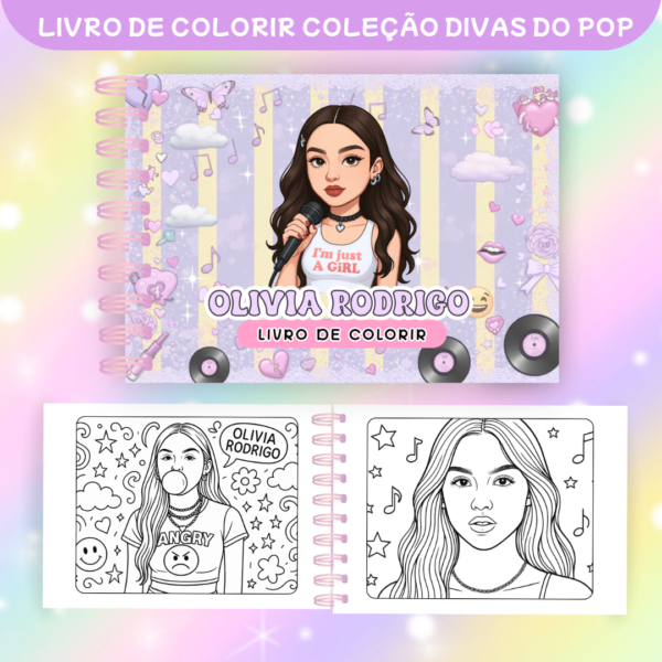 Coleção Divas do Pop - Livros de para Colorir - Imagem 4