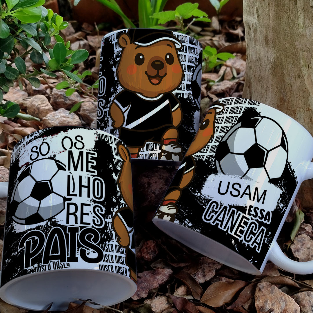 Estampas canecas Futebol Times Capivara Pais - Imagem 10
