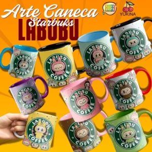 Labubu Starbuks – Artes para Caneca