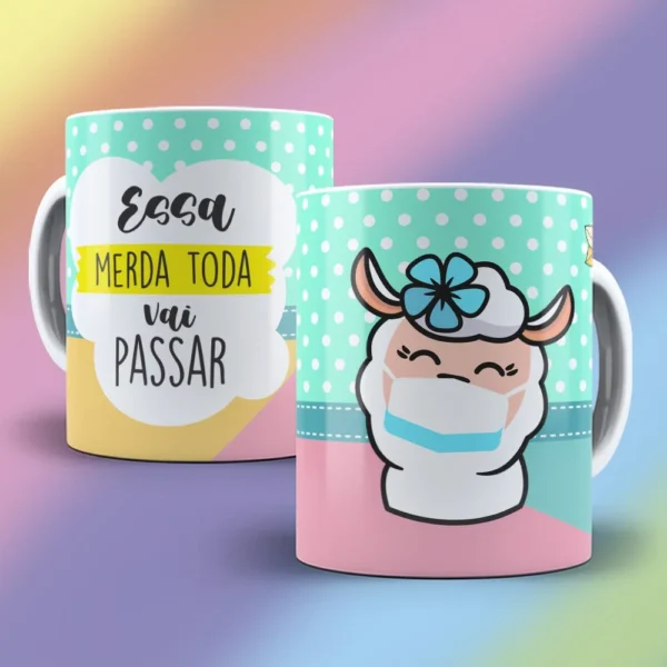 Lhama Irritada – Estampas Canecas - Imagem 9