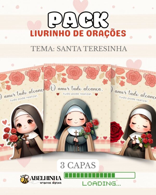 Santa Teresinha – Capa Livrinho de Orações - Imagem 2
