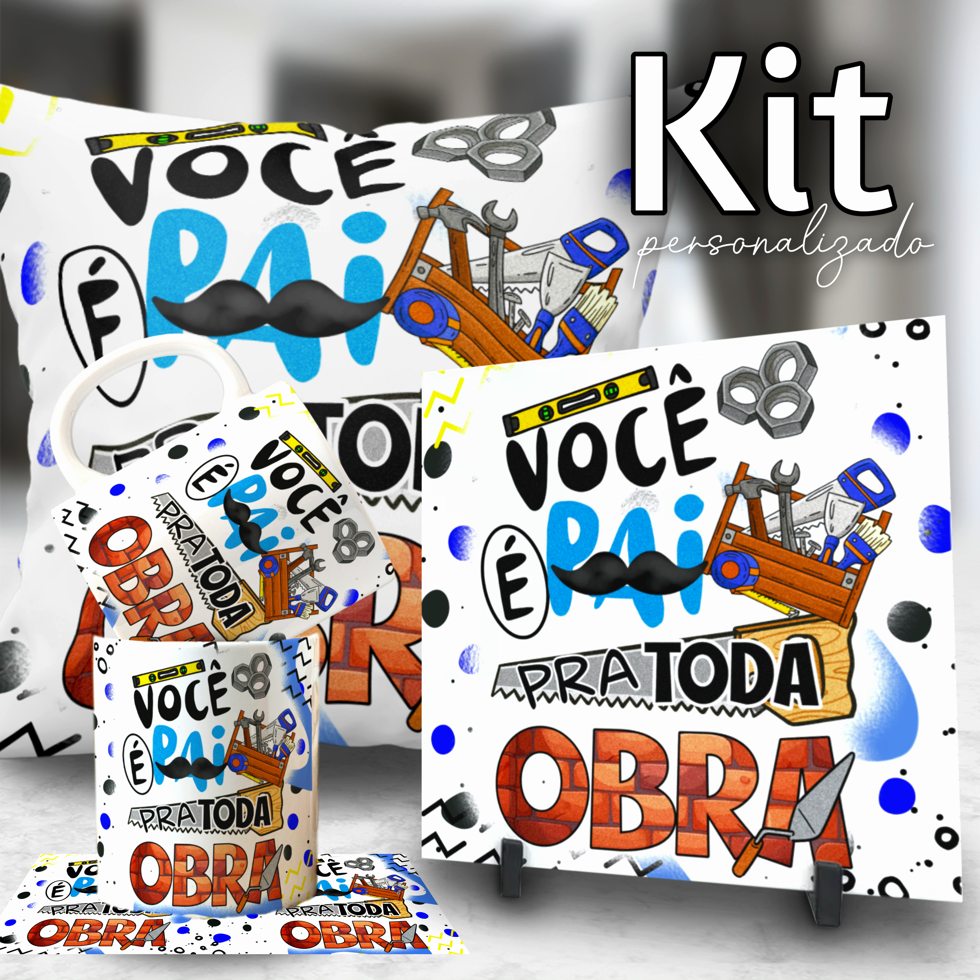 Kit Dia dos Pais H - ARTES PARA SUBLIMAÇÃO