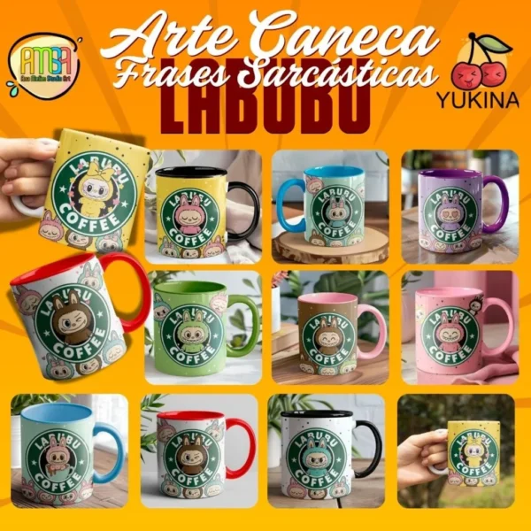 Labubu Starbuks – Artes para Caneca - Imagem 2
