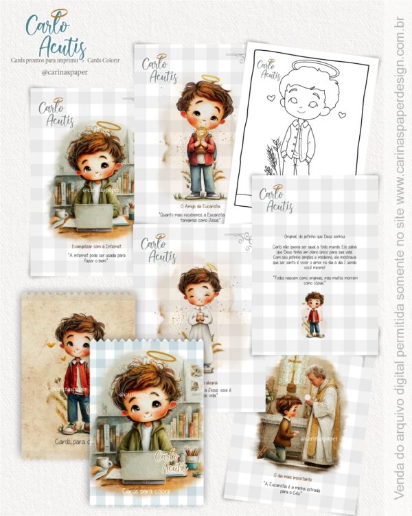 Cards A6 Carlo Acutis (Carinas Paper) - Imagem 2