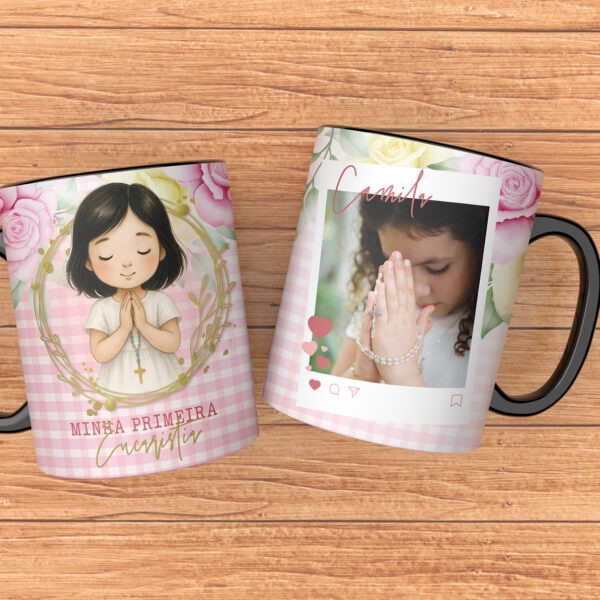 Arte Caneca Primeira Eucaristia - Imagem 5