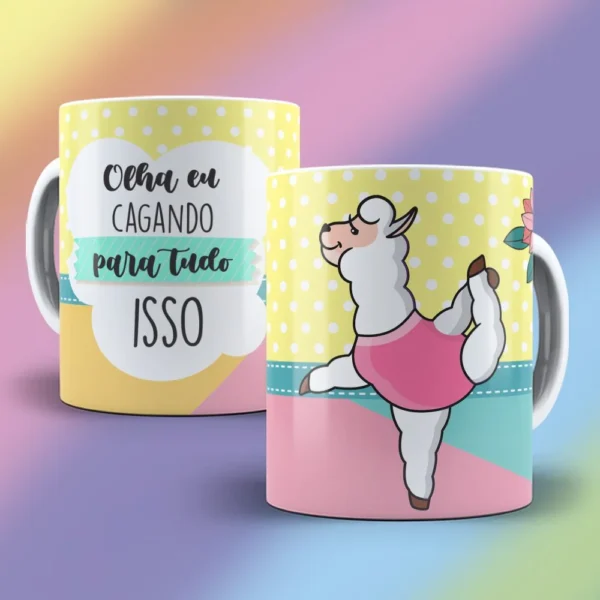 Lhama Irritada – Estampas Canecas - Imagem 8