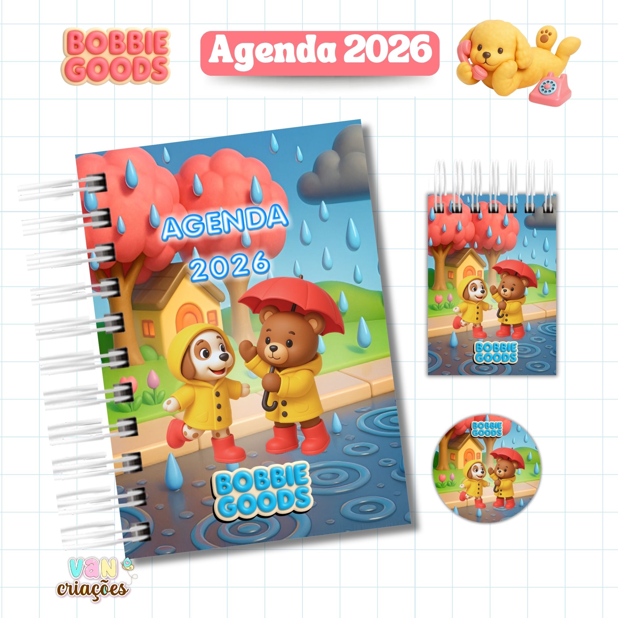 Coleção Agenda 2026 datada - Bobbie Goods