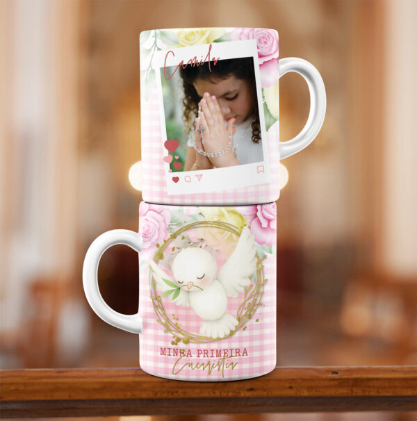 Arte Caneca Primeira Eucaristia - Imagem 6