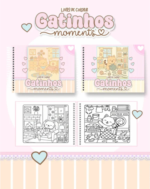 Gatinhos Moments – Big Livros de Colorir