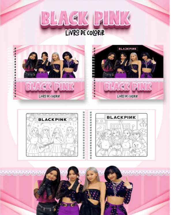 Black Pink – Big Livros de Colorir