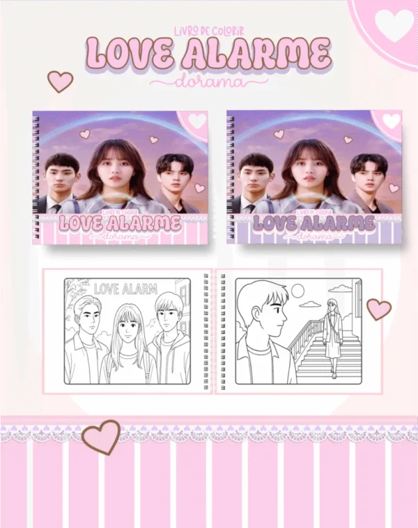 Love Alarme Dorama – Big Livros de Colorir