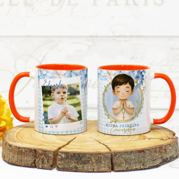 Arte Caneca Primeira Eucaristia - Imagem 7