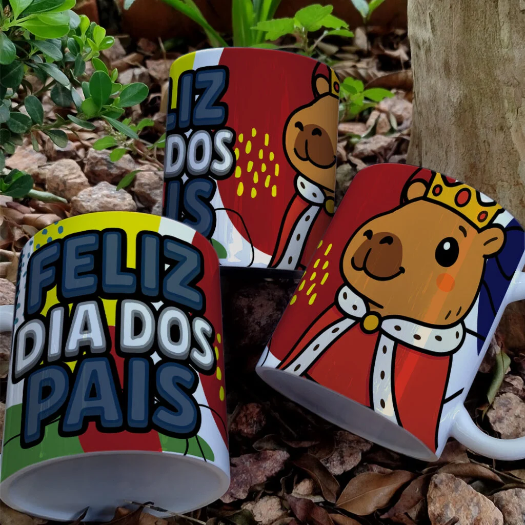 Estampas Canecas Dia dos Pais Capivarinha - Imagem 14