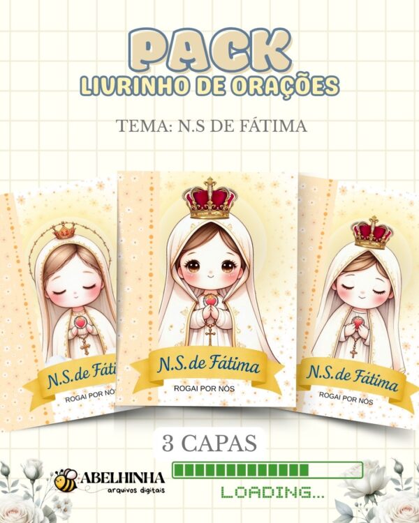 Nossa Senhora de Fátima – Capa Livrinho de Orações - Imagem 2