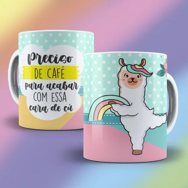 Lhama Irritada – Estampas Canecas - Imagem 3