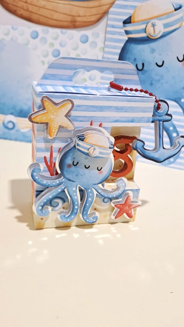 Bichos Marinheiros Meninos – Kit Festa Pronta - Imagem 7