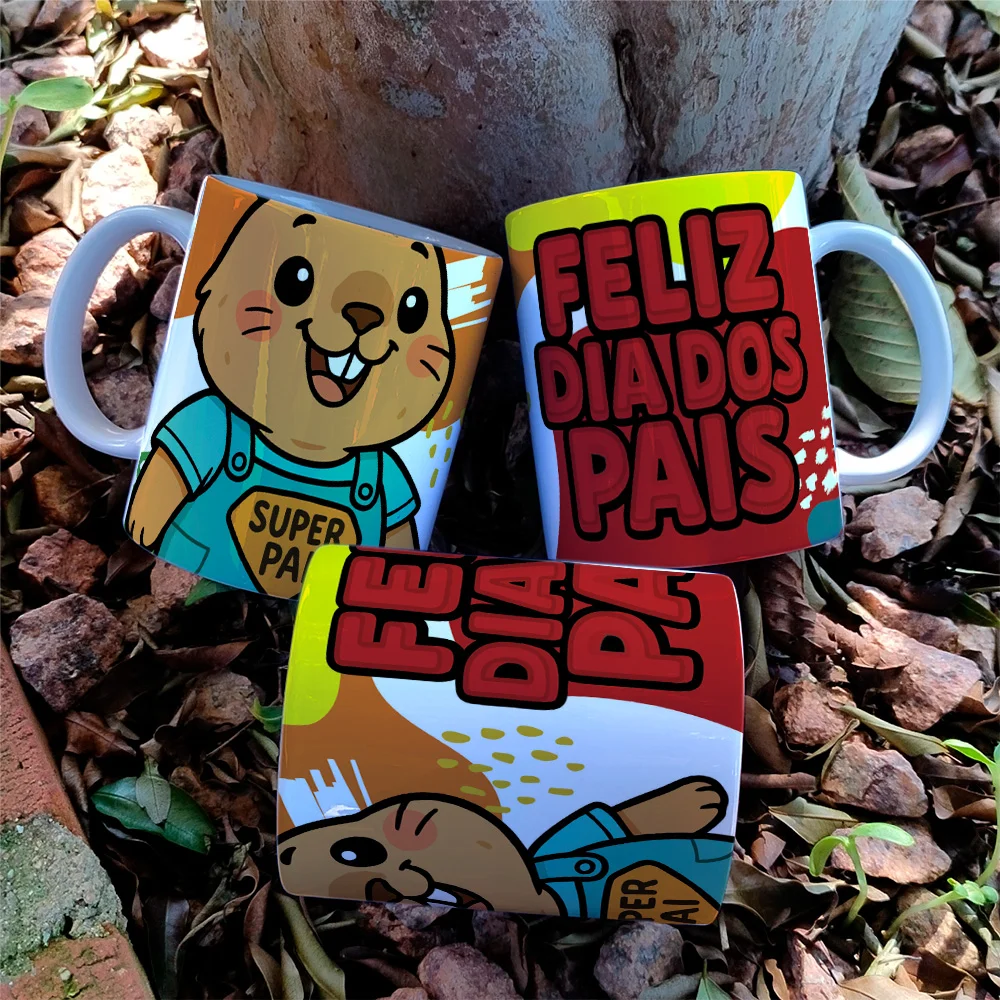 Estampas Canecas Dia dos Pais Capivarinha - Imagem 9