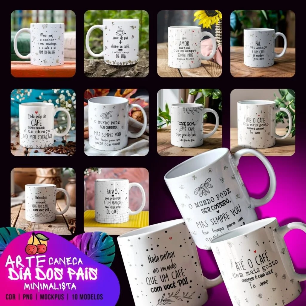 Estampas canecas Dia dos Pais - Minimalista - Imagem 2