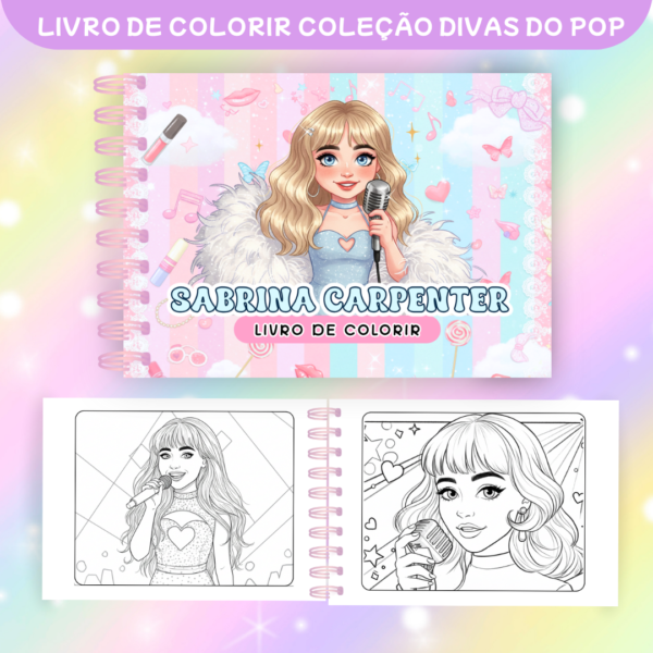 Coleção Divas do Pop - Livros de para Colorir - Imagem 6