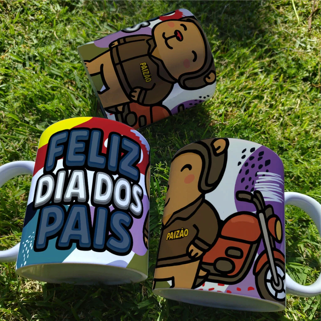 Estampas Canecas Dia dos Pais Capivarinha - Imagem 7