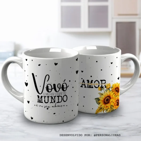 Estampas para canecas - Um Amor de Vó – B4 - Imagem 4