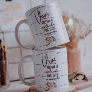 Vô e Vó Cegonha – 2 Artes Avulsa Caneca