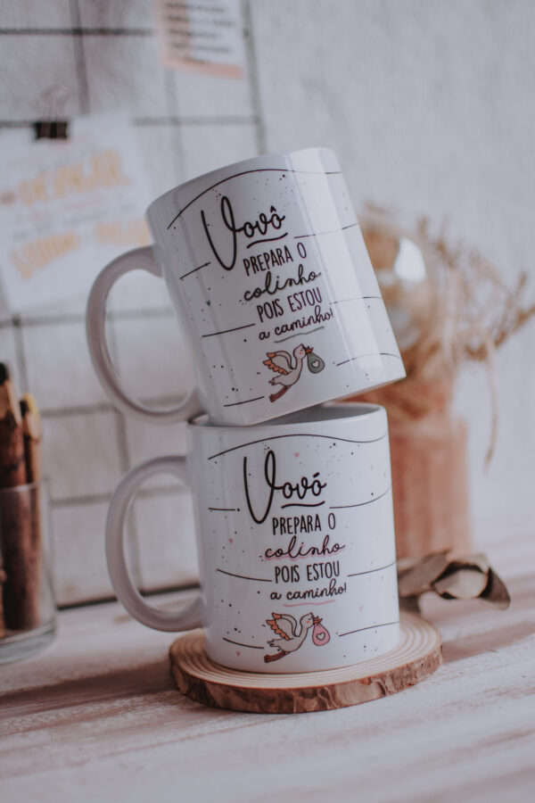 Vô e Vó Cegonha – 2 Artes Avulsa Caneca