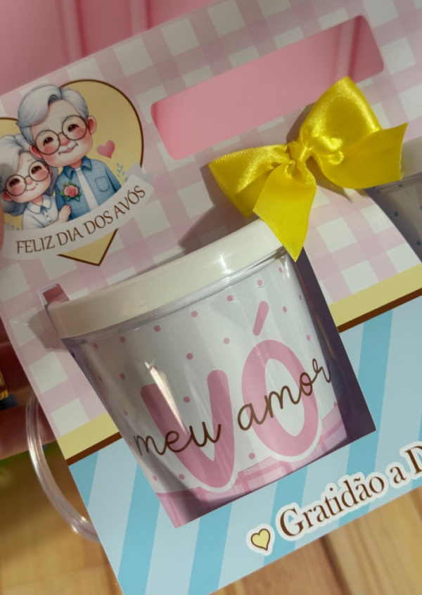 Caneca acrílica com Cinta Dia dos Avós - Imagem 3