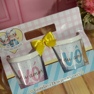 Caneca acrílica com Cinta Dia dos Avós