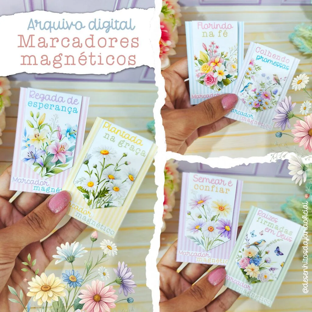 Marcadores magnéticos florais