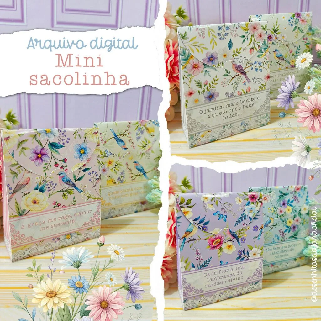 Mini sacolinha com aba