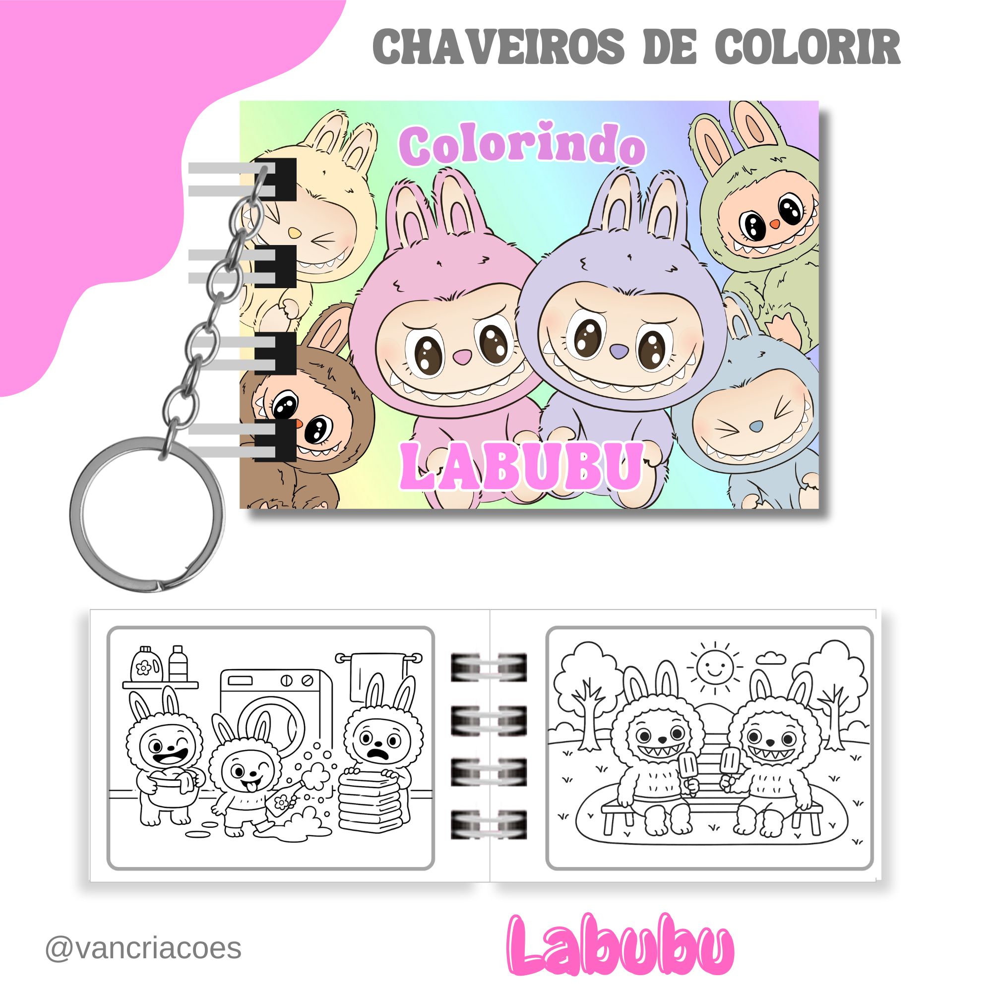 Chaveiro Labubu