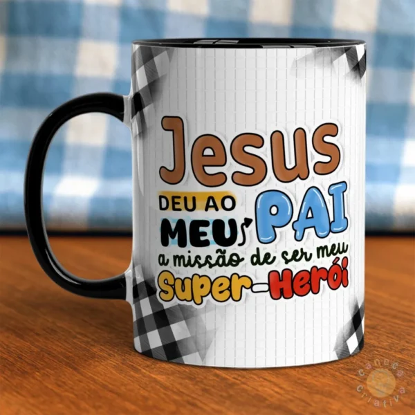 Estampas canecas - Pai, meu exemplo de FÉ 2025 - Imagem 2