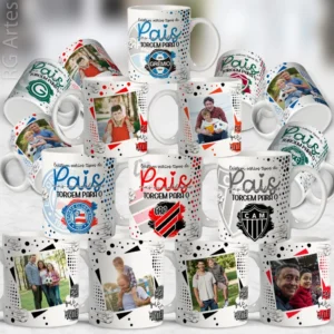 Estampas canecas - Os Melhores Pais – Times de Futebol