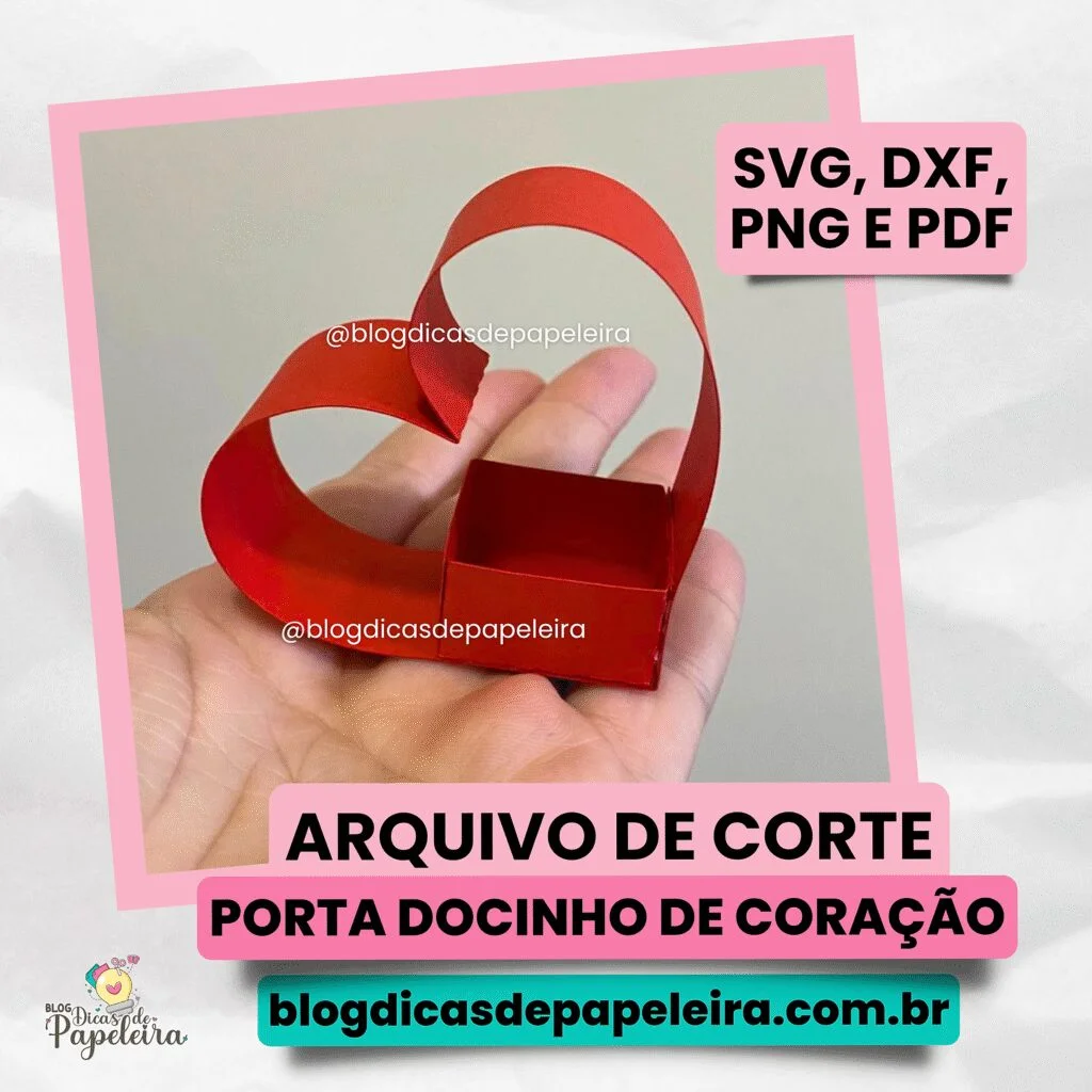 Porta docinho de coração
